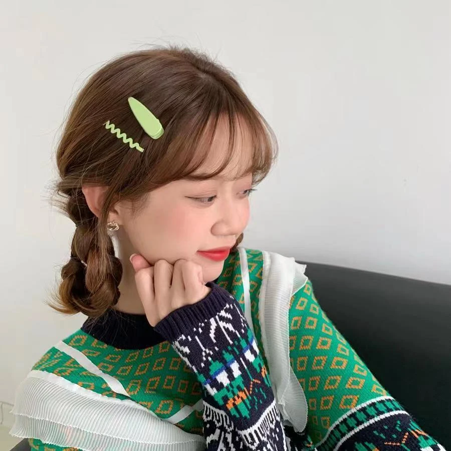 4个装~发夹子头饰日系发卡女韩版学生可爱网红仙女超仙彩色刘海G