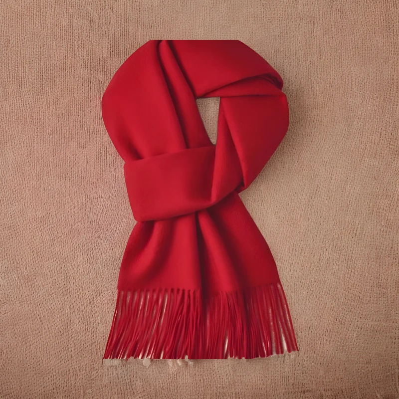 180*30红色围巾新春色男女通带款 新春节庆用品 s