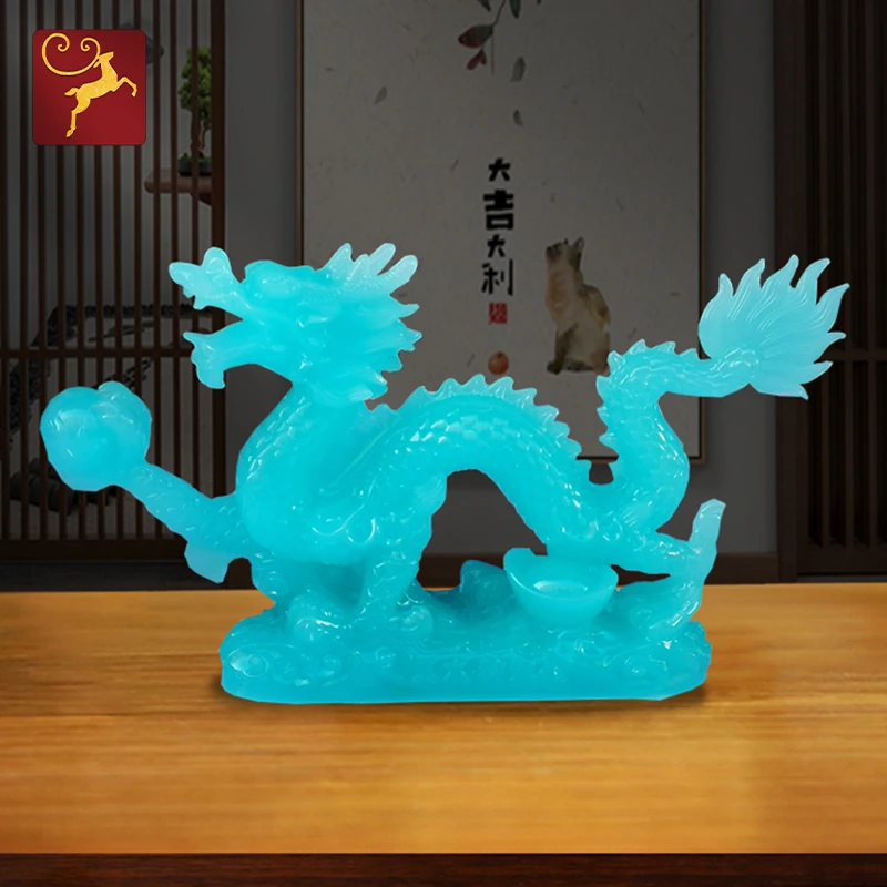 龙摆件大号招财十二生肖龙形个性工艺品办公室店铺新中式摆设高档