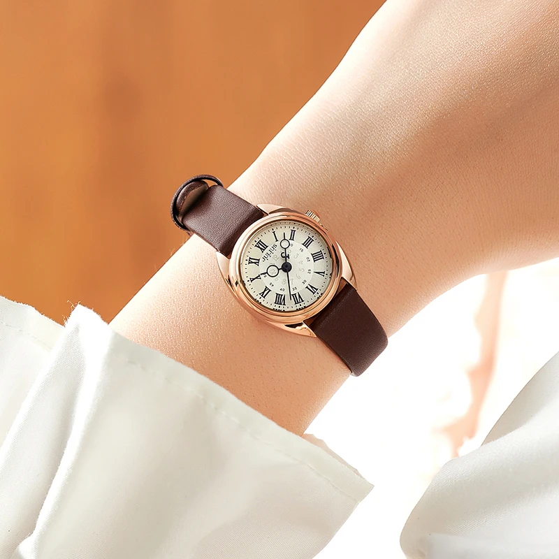 Julius/聚利時时尚百搭韩版女款网红腕表复古学生小清新手表女士