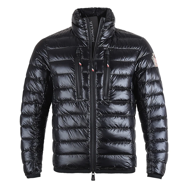 Moncler/盟可睐男纯色防风立领轻薄羽绒服夹克外套 1A00027 539YL