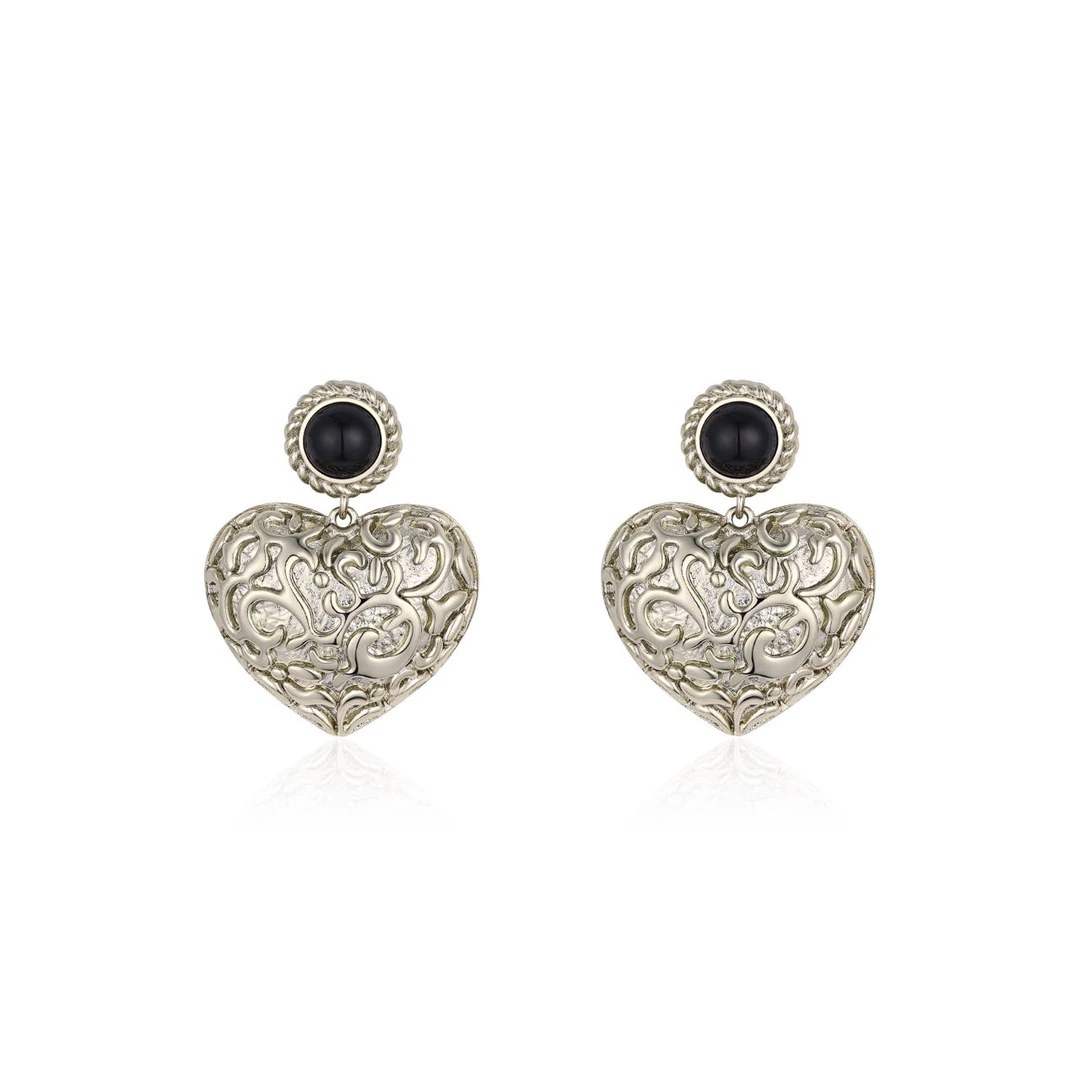 铜合金耳饰 【HevinStudio】原创圆舞曲复古简约时尚耳饰E123