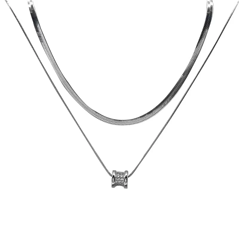 铜合金项链 【银河来信】秋冬原创小水桶项链HX30834