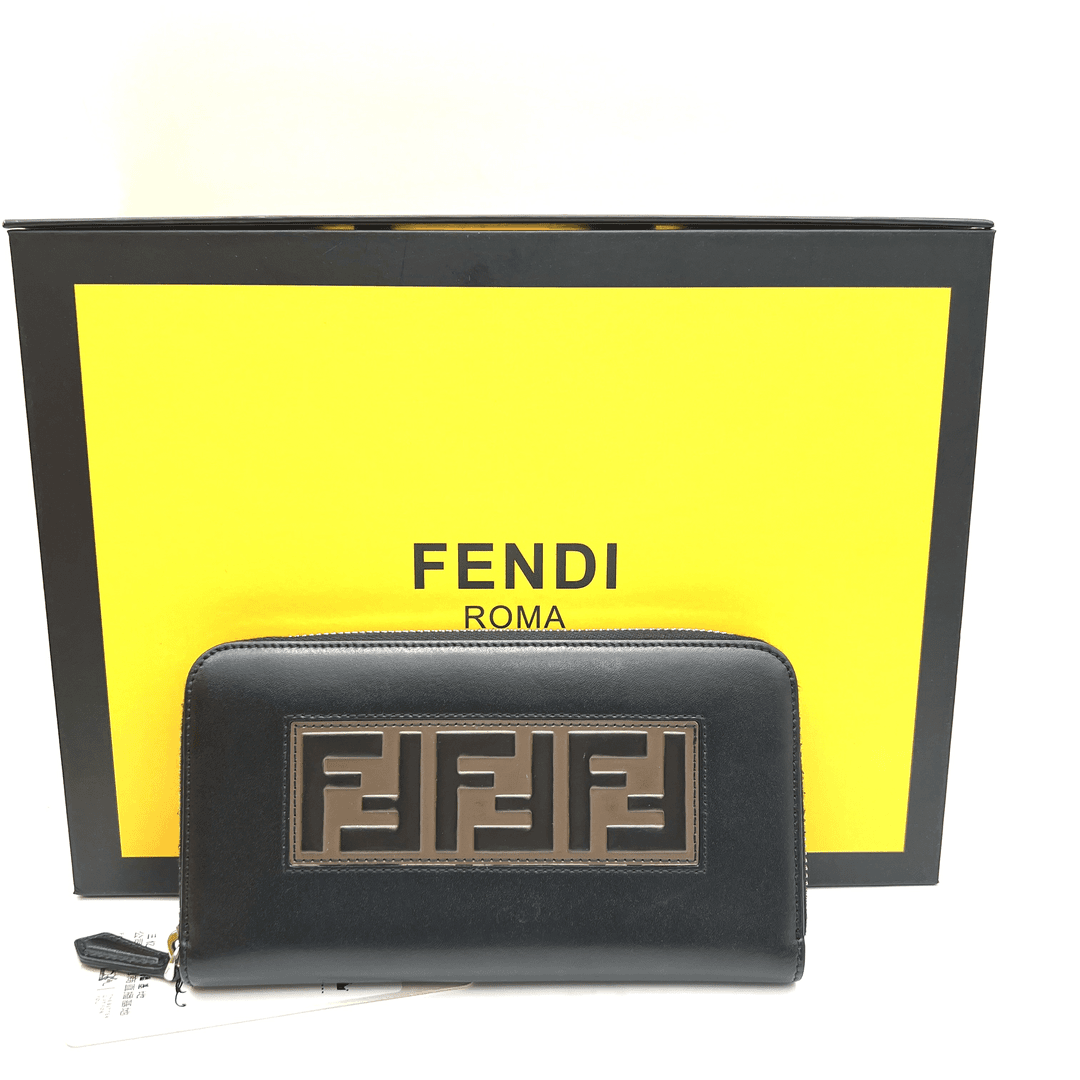 95新 FENDI/芬迪 芬迪老花钱包/L190/赠钥匙扣