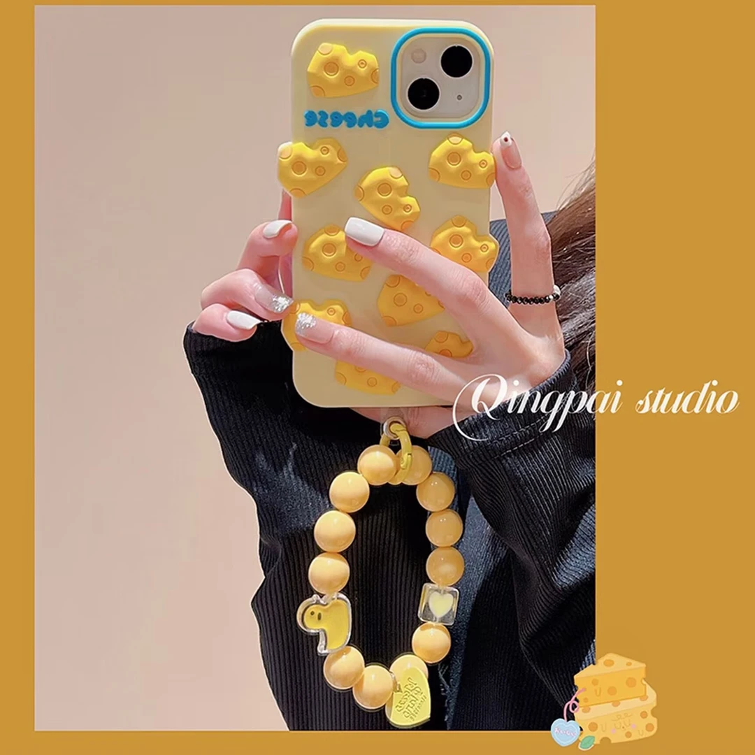 趣味奶酪芝士液态硅胶适用iPhone16promax手机壳苹果15/14Pro女13