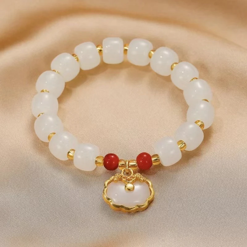 非金属亚克力手链 时尚平安锁手串女士手链轻奢饰品