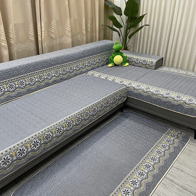 【单张处理】加厚防滑沙发垫四季通用绗缝防皱座位扶手靠背通用