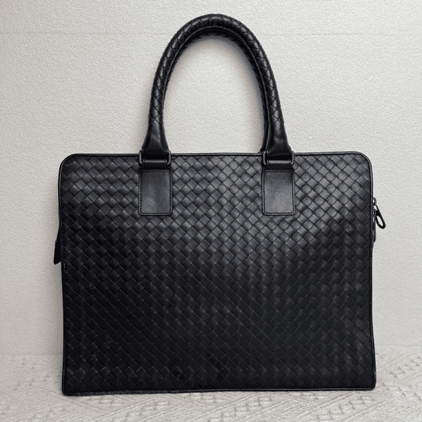 95新 BOTTEGA VENETA/葆蝶家 3097/男士全皮编织手提公文包