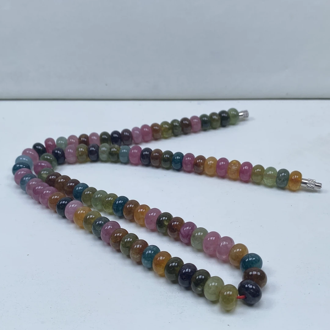 过年25122号精品高货彩虹碧算盘珠项链8mm多样性发一件