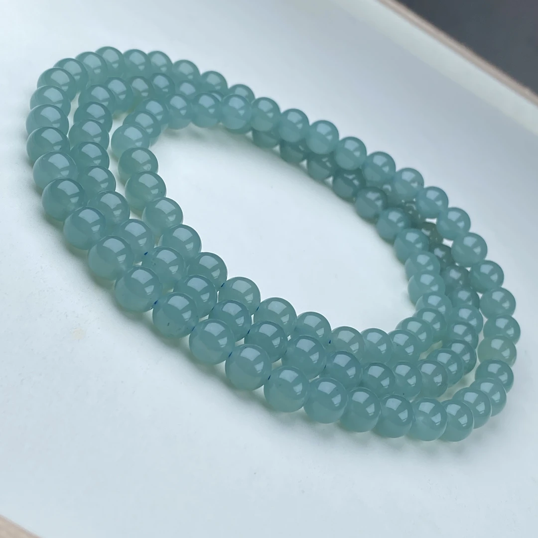 411号精品蓝冰手串108颗8mm多样性发一件