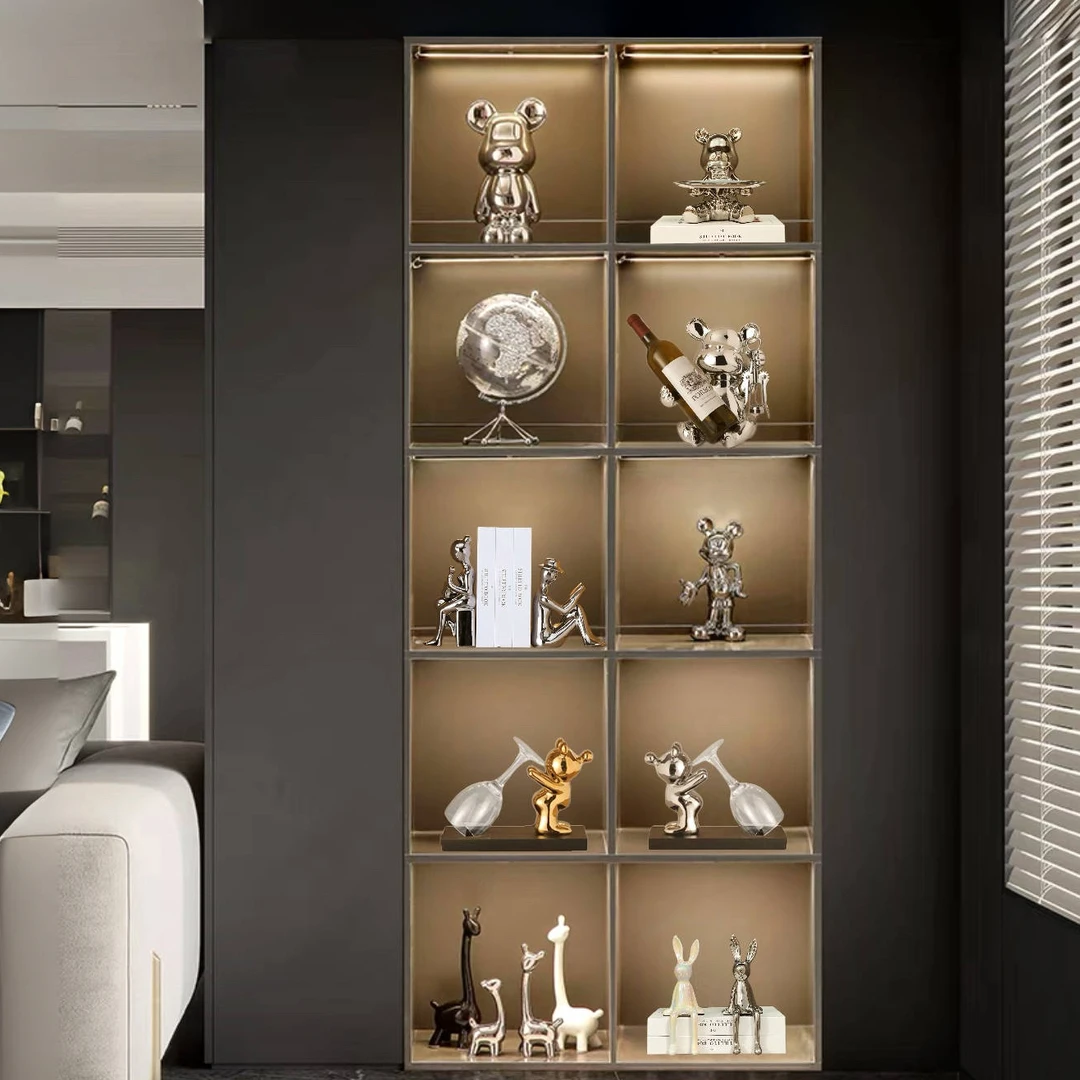 热销轻奢24组合套装高档装饰品摆件轻奢简约客厅电视柜展示装饰柜