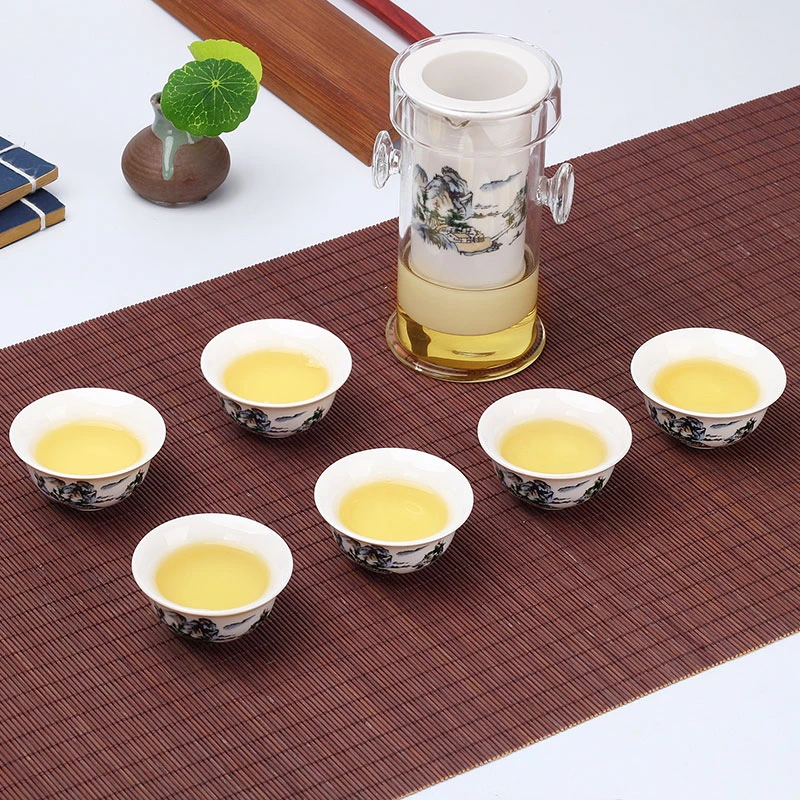 功夫茶具红茶玻璃泡茶杯器哥窑家用陶瓷茶壶茶道茶艺客厅