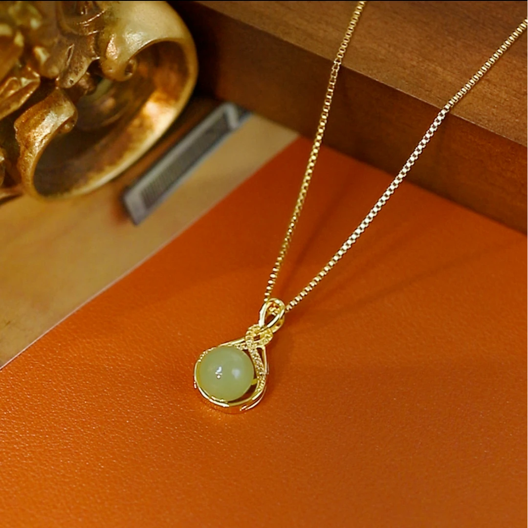 钛钢项链 福袋吊坠项链女2024新款爆款颈链配饰品轻奢锁骨链百搭