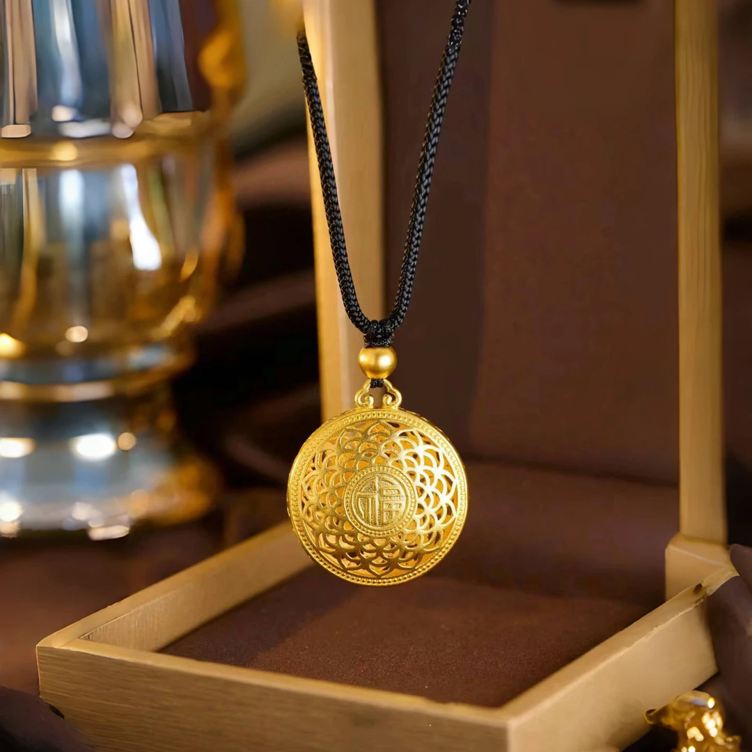 钛钢布艺项链 八宝罗盘绳编项链毛衣链时尚双面编织手工饰品