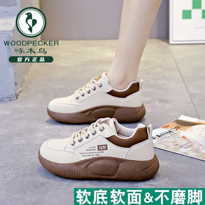 啄木鸟断码特价爆款运动鞋女2024秋季新款软底防滑防水轻便休闲鞋
