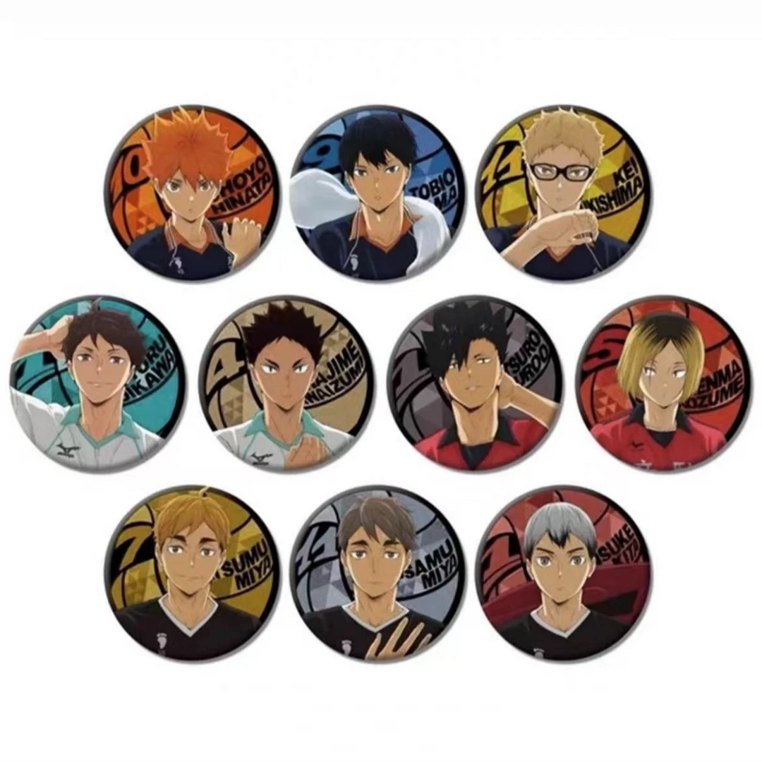 排球少年 迈步系列 走路 闪闪吧唧徽章