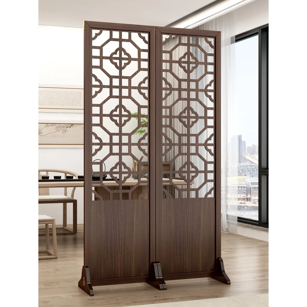 屏风隔断客厅折叠移动实木中国风入户办公室屏障分割神器饭店专用