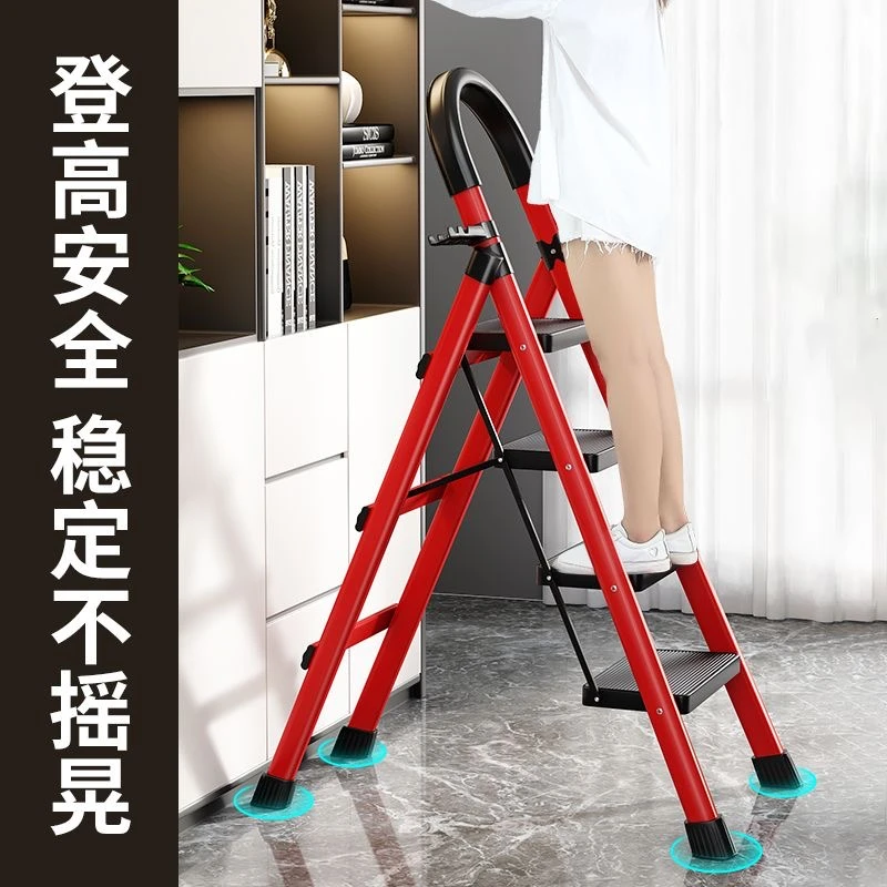 别墅自建房推荐四五六七八步扶手折叠梯人字梯伸缩多功能扶稳定性