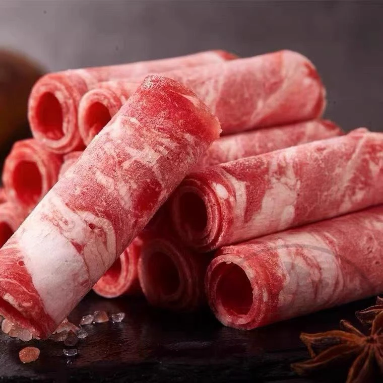 精选1斤-5斤肥牛片牛肉整切火锅食用必备涮烤调理真材料雪花肥牛