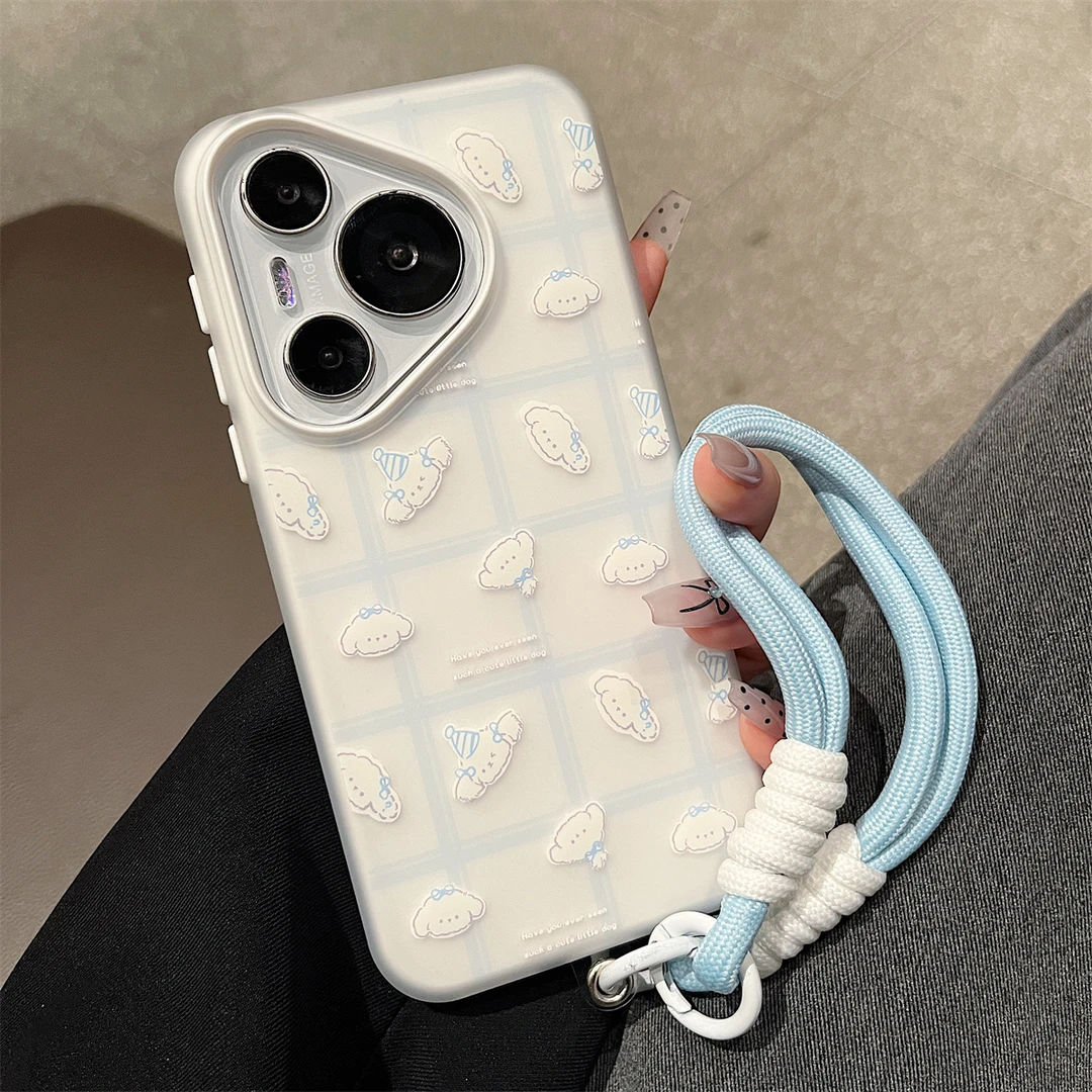 适用华为pura70Ultra手机壳p60女款mate60pro+格纹mate50/40pro软