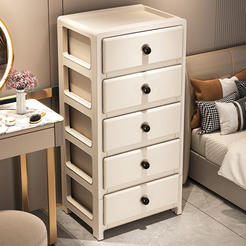 【35面宽白色斗柜】加厚抽屉柜桌下收纳柜子家用储物柜零食柜整理箱