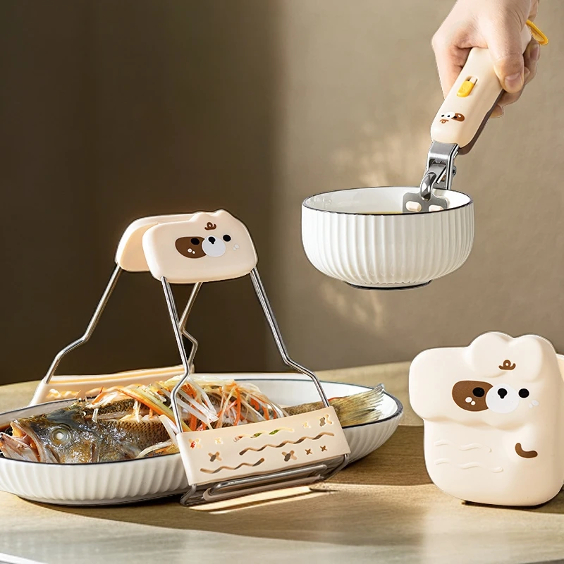 多功能取盘取碗夹防烫夹夹子取碗器夹盘子耐高温防烫防烫手