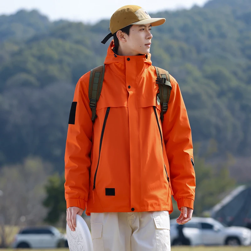 【静姐专属】秋冬新款三合一冲锋衣情侣户外防风防水外套奥粒绒内胆