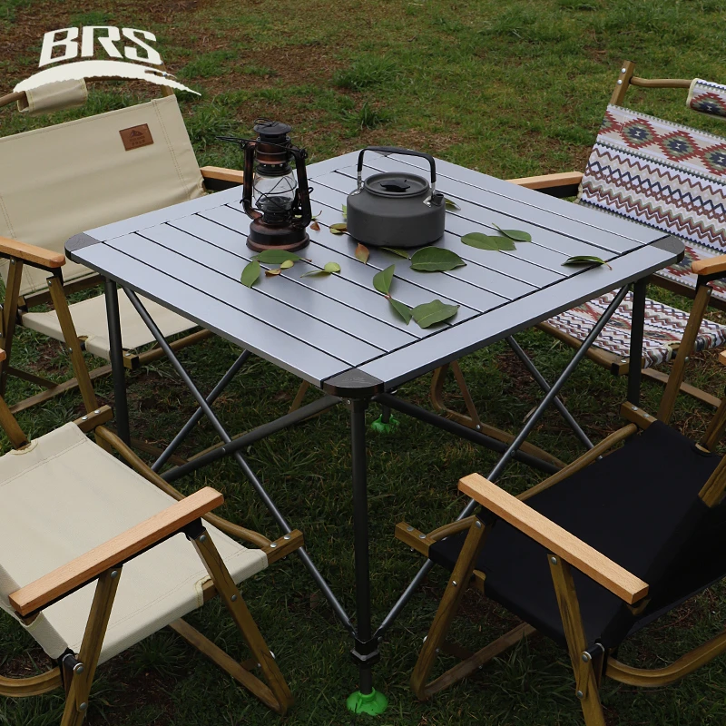户外坚固耐用铝合金升降桌调整露营野餐桌野营钓鱼自驾游折叠桌