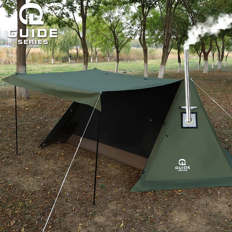 步林GuideSeries户外超大庇护所帐篷野外烟囱帐露营装备野营天幕