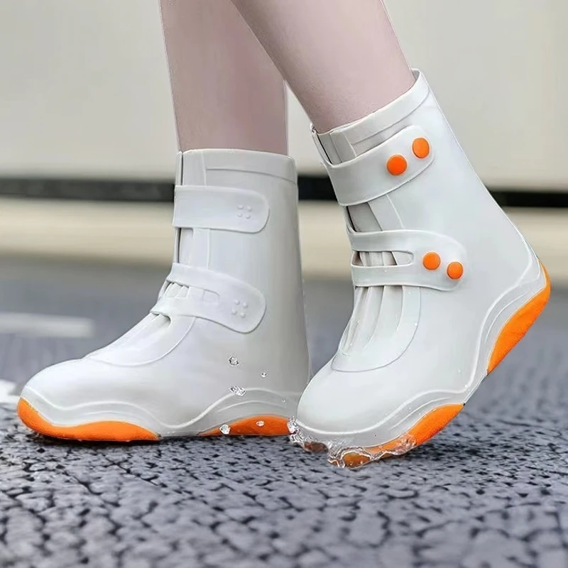 鞋套防水防滑雨天硅胶雨靴套防雨男女加厚耐磨底脚套中筒高筒户外