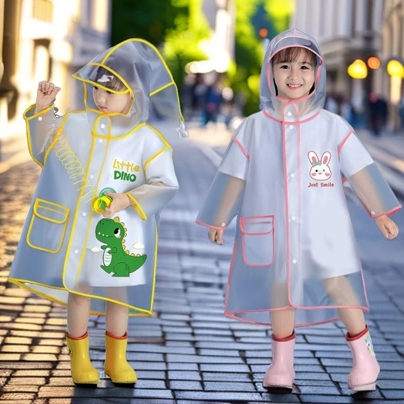 新款宝宝儿童雨衣女童幼儿园小童男学生小孩卡通雨披套装防水幼童