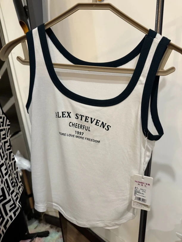 欧美修身时尚女背心打底吊带运动短款无袖女装内搭百搭休闲