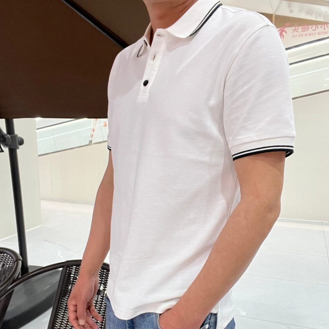 男士polo衫休闲夏季简约修身翻领