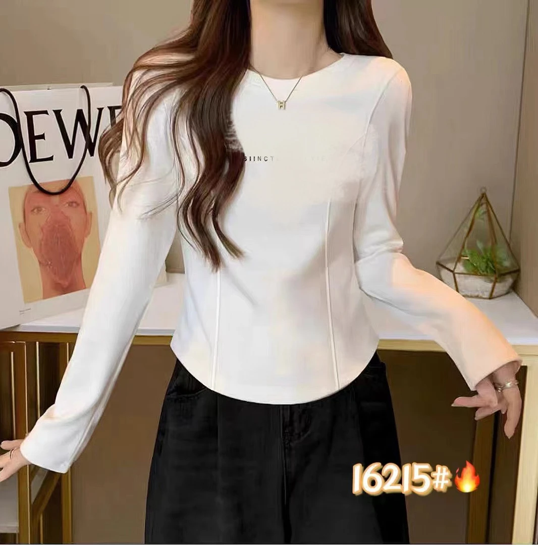 D103女装内里磨毛打底衫T恤16215