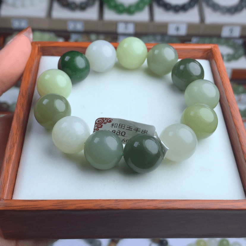 【闪购商品】和田玉手串未镶嵌b****~卡16