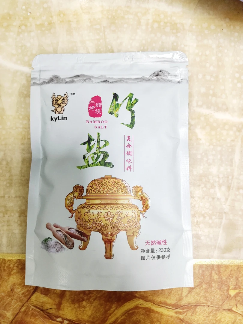 网红竹盐鸡kyLin三烤竹盐复合调味料230克家用炒菜煲汤凉拌食用盐