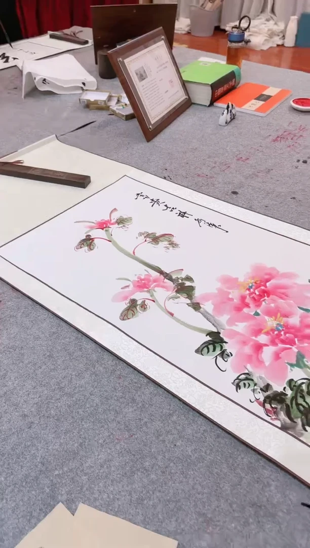 【闪购商品】绘画大三尺  牡丹