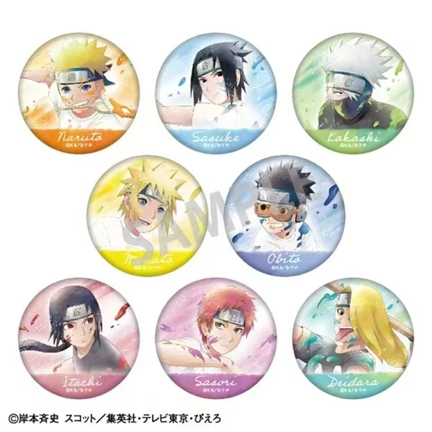 【火影忍者】KAMIO油漆verNARUTO新绘水彩吧唧(盲盒产品，直播代拆）