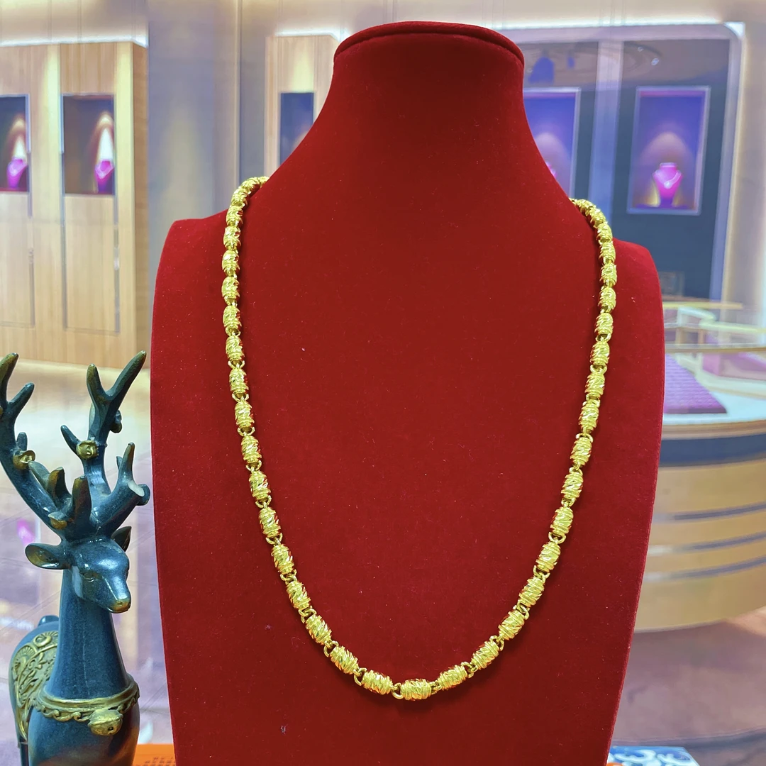 合金项链 橄榄项链精美潮流男士男款项链