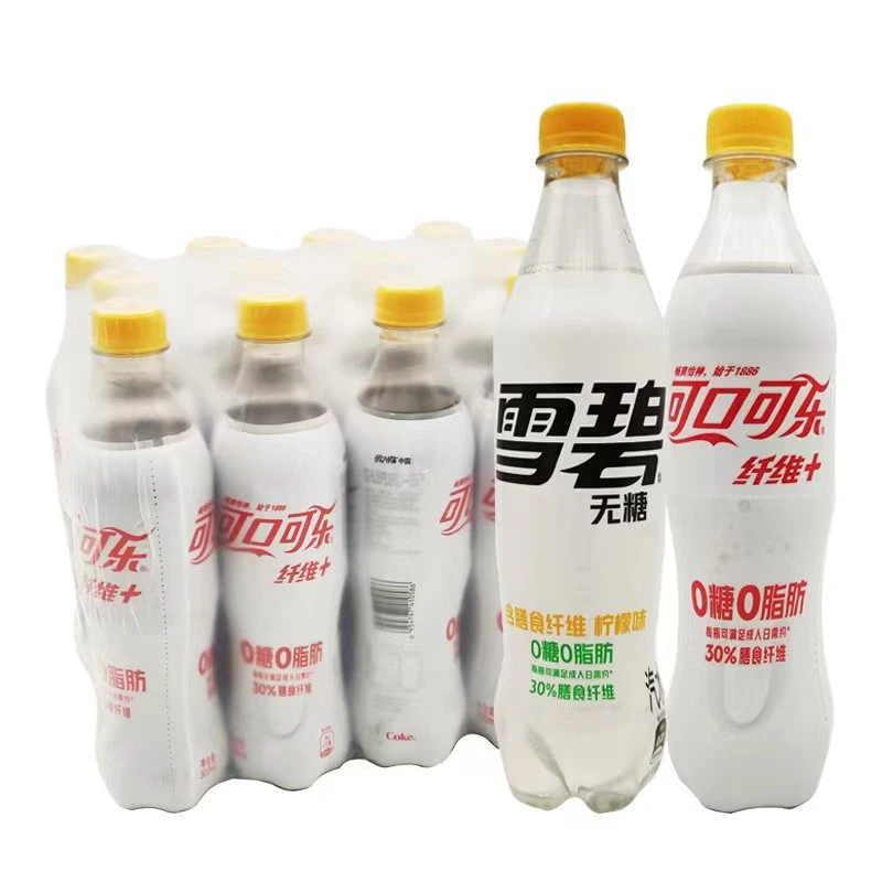 可口可乐纤维+可乐/雪碧500ml*12瓶装0糖0脂肪无糖碳酸饮料汽水