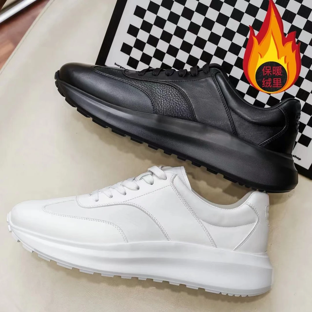 轻便四季舒适日常休闲商务时尚简约系带软底百搭头层牛皮男士皮鞋
