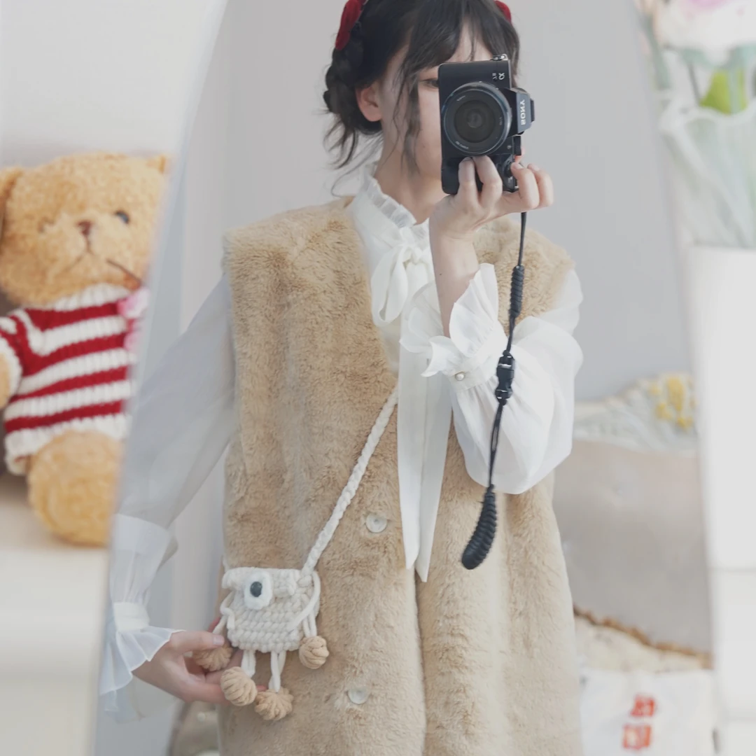 可爱耳机手工包包成品（送手工包带）