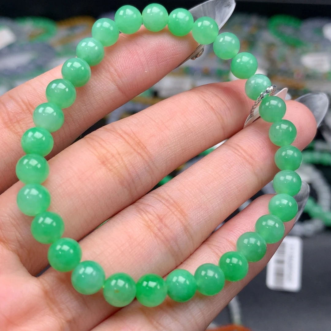 翡翠手链未镶嵌卡