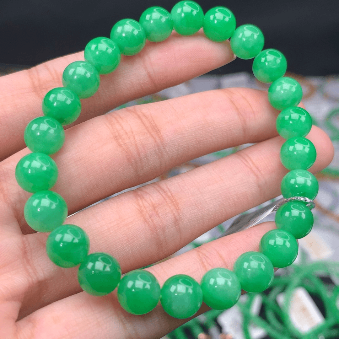 翡翠手链未镶嵌卡