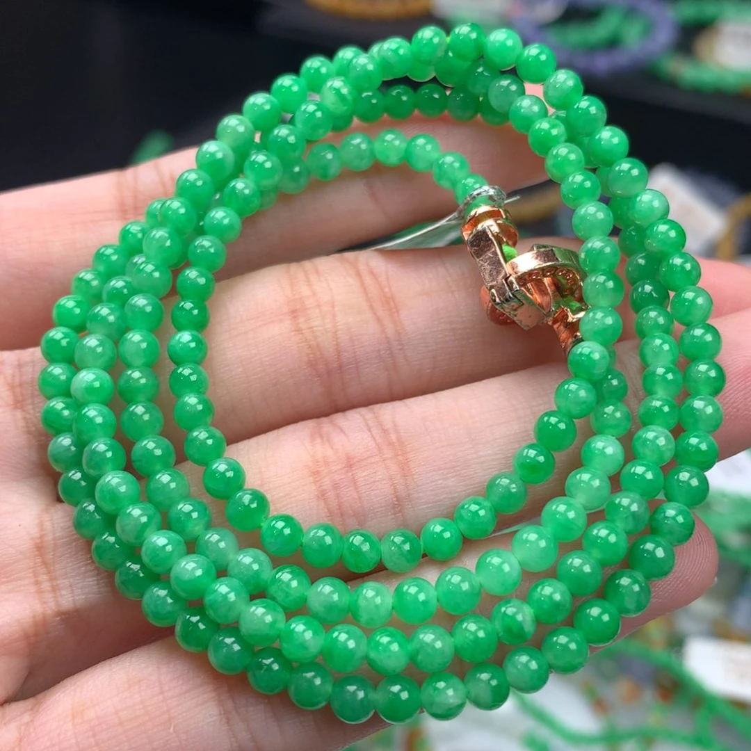 翡翠手链未镶嵌卡