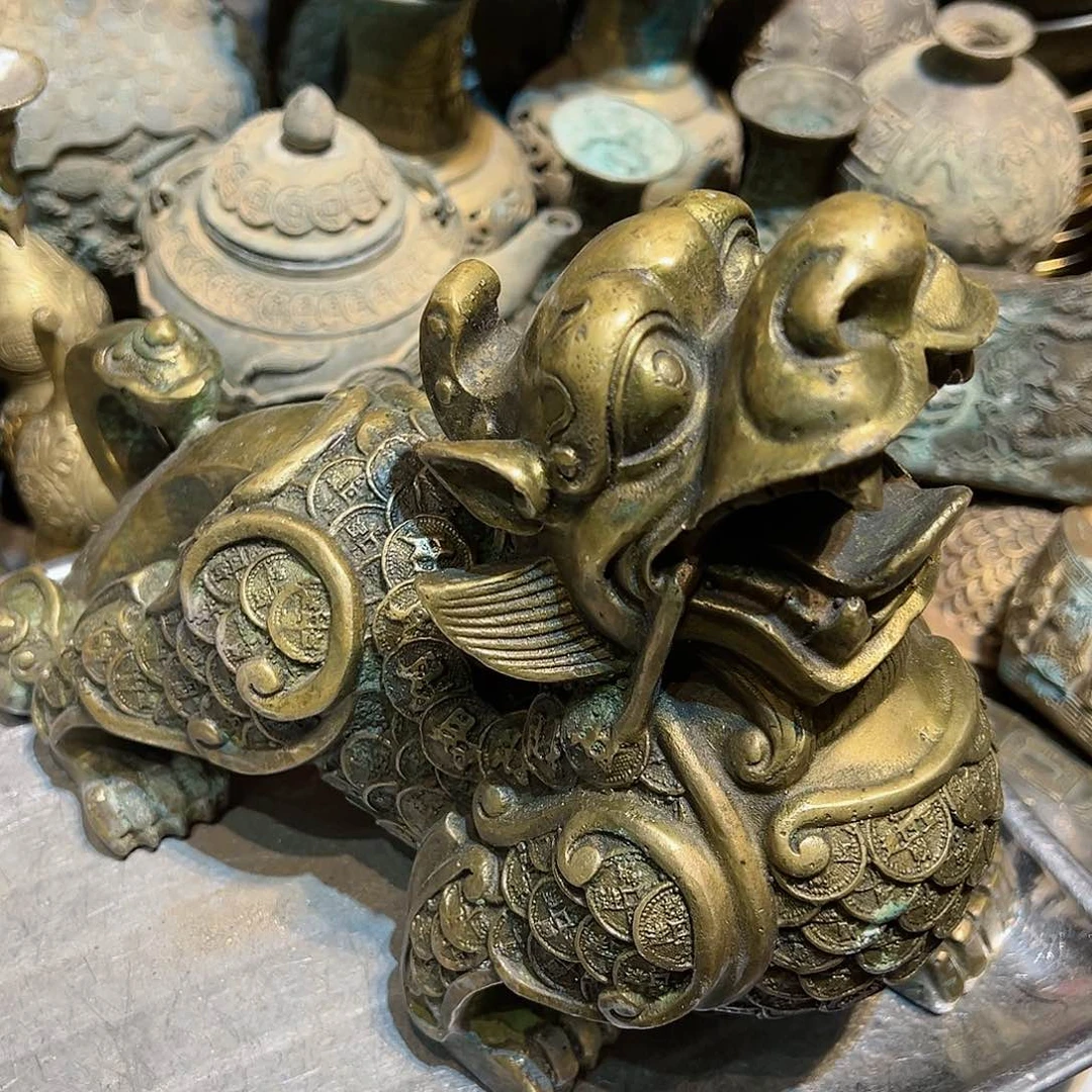 用****6黄铜摆件工艺品，