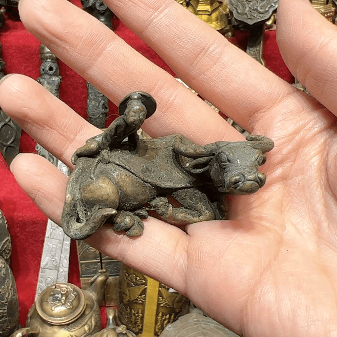 【闪购商品】牧童放牛黄铜摆件