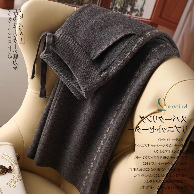 清仓捡漏~专柜撤回尾单大牌外贸女装含羊毛加厚款毛呢直筒阔腿裤