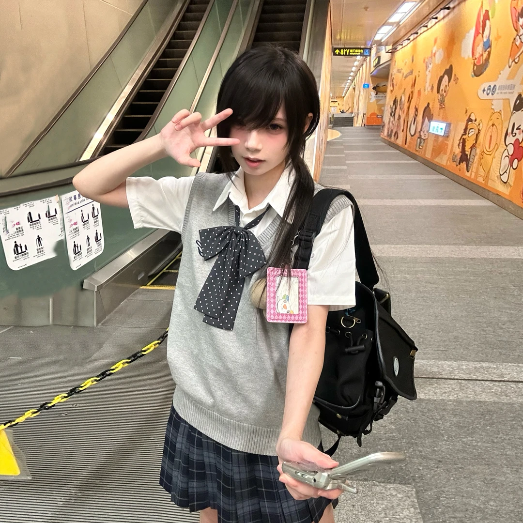 【幸子私立】火星家JK制服套头马甲日系原创毛衣针织背心校供感秋冬