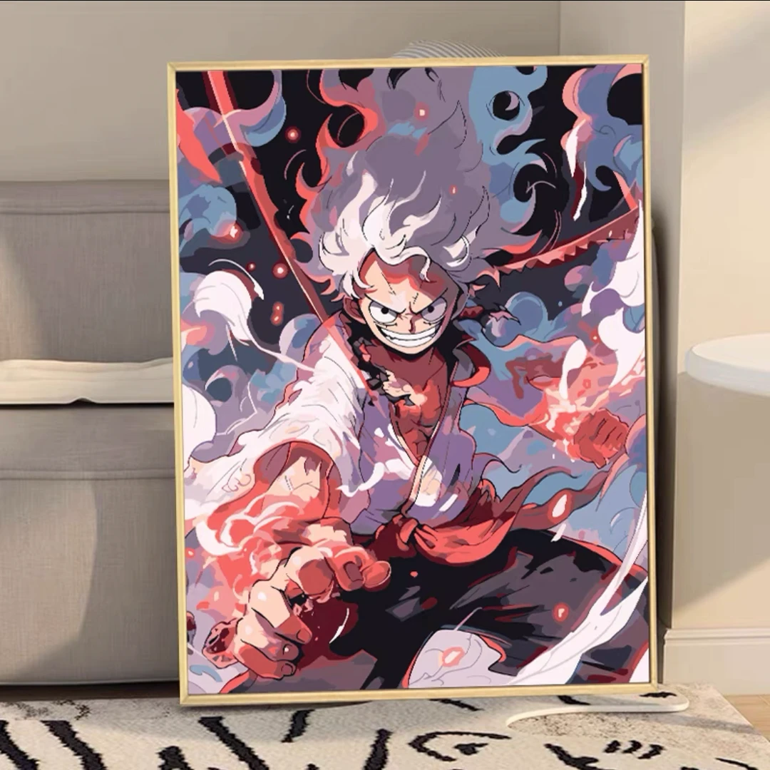 海贼王索隆系列|真心数字油画diy填色涂色手绘礼物卧室客厅装饰画